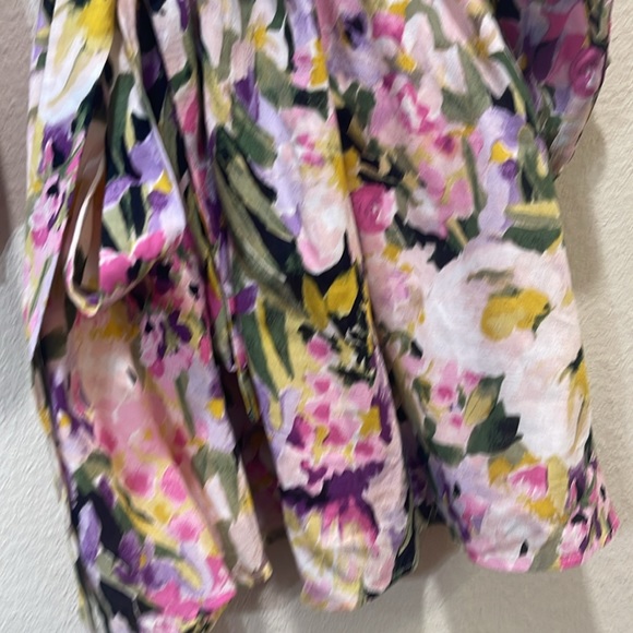 H&M Tie-belt Crêped Dress 4X - Picture 3 of 11